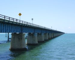The other side of the north/east end of Seven Mile Bridge, in Marathon, FL. This was the base of operations for the Key West Extension. Also of note was that this bridge originally had a 253 ft. swing span over Moser Channel. This was removed when it was turned into a roadway.