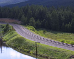 And the very famous curves at Mitchell, looking west (railroad east)...