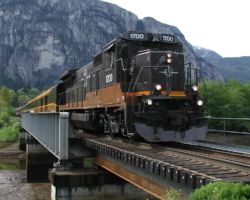 The WN finally arrives in Squamish.