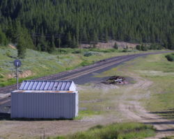Finally, looking east down the track towards Leadville and Malta.