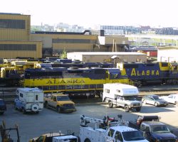 The west end of the Anchorage shop complex.