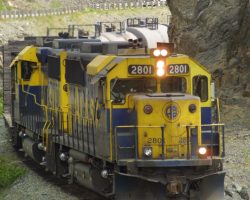 2801 north comes through a cut along the Turnagain Arm.