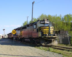 That same gravel train again, being wyed the day before for a run back north/east of Anchorage.