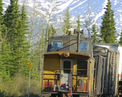And bringing up the rear on the above train, something you don't see much on modern US railroads.
