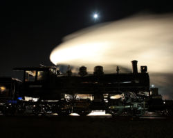 Skookum under a full moon at Garibaldi