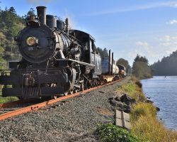25 and train on the causeway over Smith Lake, just north of Garibaldi.