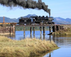 This trestle is great from a variety of angles, but the waters here are tidal. Some of these angles can't be had at high tide unless you're willing to get seriously wet.