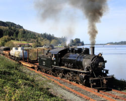 Taking the siding at Wheeler