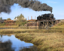 Crossing the marshlands at Fishery Point