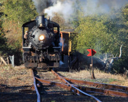 Coming into the siding at Wheeler