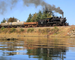 MCRR coming over the backwaters of Nehalem Bay on the 20th.