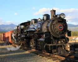 We're done for the day, so the crew brings our train into the McEwan yard and climbs off.