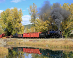 Reflecting in one of the larger ponds near Sumpter