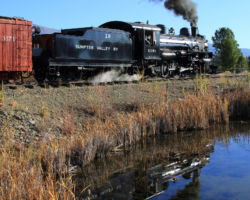 SVRy 19 reflecting in one of the many ponds.