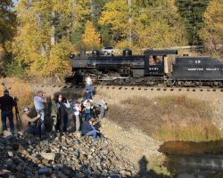 Railfans - they're like locusts. They descend in swarms.