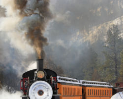 Coming around a curve somewhere up toward Rockwood