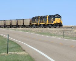 The line runs along Colorado 96 the whole way and there's not a lot of scenic variation, so you work with what you've got.