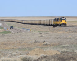 Running along through the many small hills of the Colorado high plains just east of Haswell