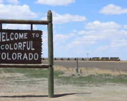 Leaving Colorado for Kansas.  He'll go another few miles and tie down for the day.