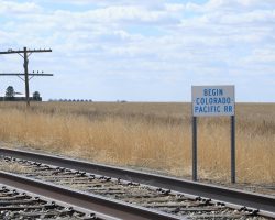 Just west of Towner is the official sign that marks where the Colorado Pacific begins.
