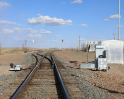 And at NA Junction, the new switch is installed, once again allowing traffic in and out of the west end of the old MP.