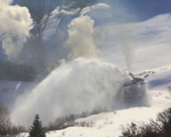 This curve, just below the infamous Kyle's Kink, provided a wonderful combination of steam, smoke, snow and light.
