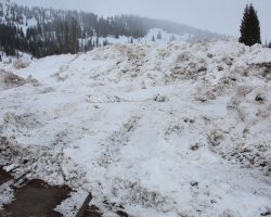 And that's all she wrote. This huge mass of ice would take too long to work through, so the crew has called it a day and headed back to Chama