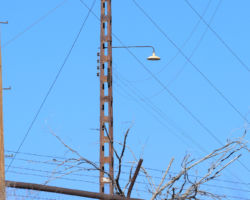 Further back in the mine yard is another pole with these three 701s still on it.