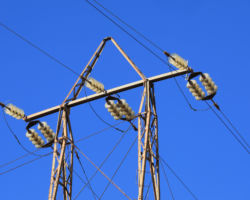 The Pyrex suspensions on one of the Lowell-Douglas towers