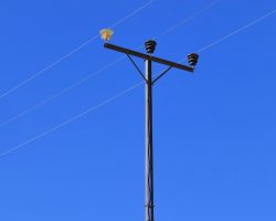 A lone 331 on a pole south of Cochise Row in Warren