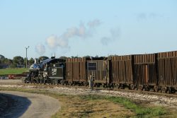 A century old steam engine on the US's last sugar railway past a solar-powered, radio controlled switch. Just the contrast of this scene is amazing.