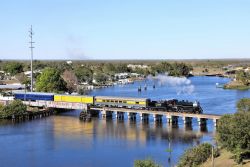 A wider shot of the Caloosahatchee bridge