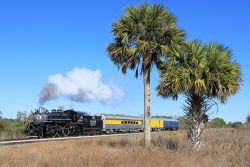 Palmdale siding was as far north and west as we went. Having run around the train, 148 does a few run-bys.