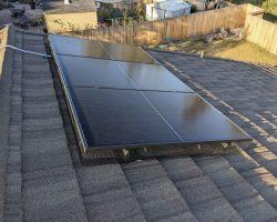 The small array on the east roof