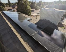 The finished array on the west roof