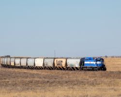 Coming down the big hill towards Chivington.  Wish I had my drone, but it was too windy anyway.