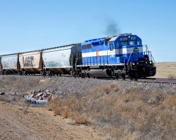 First sighting west of Haswell going over the spot where the trestle burned back in 2016
