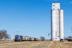 Coming through Sugar City past the old elevator