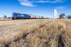 Sugar City, with some of the abandoned track in the foreground