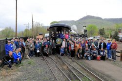 Despite the dreary, cold conditions on May 16, 2021, Rocky Club members turned out in force to ride behind RGS 20.