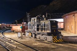 After the night shoot on Tuesday, I grabbed this shot of DNSG #1, aka "Hot Shot", through the fence on the way back to the hotel.