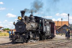 RGS 20 gets back to Antonito after a quick test run on August 23, 2021