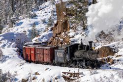 Coming out of the cut and on to the big high line curve