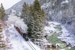 A higher shot on the old toll road grade