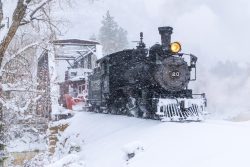 Tefft in heavy snow
