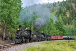 Coming around the Long Creek curve