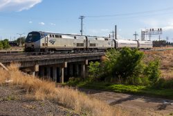 Not exactly the track Amtrak usually arrives on eastbound at La Junta