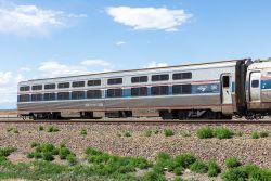 One of the two Amtrak cars attached was Viewliner sleeper AMTK 62034. It presumably served two functions - allowing personnel to accompany the car move and have accommodations, and presumably meeting the axle count minimum before the new Airo set was picked up and after it was dropped off.